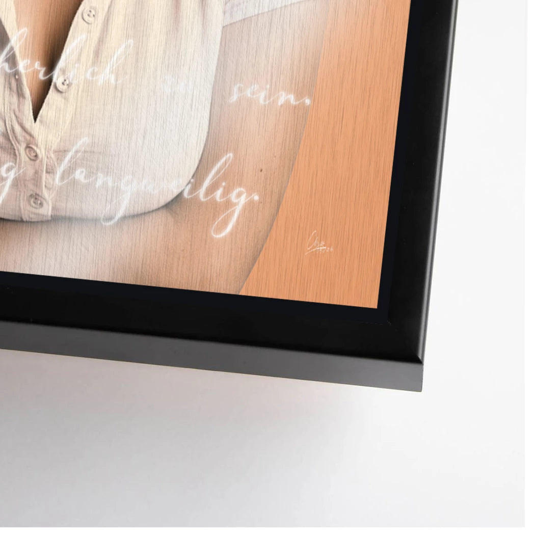Marilyn Monroe Statement Aluminiumbild gebürstet