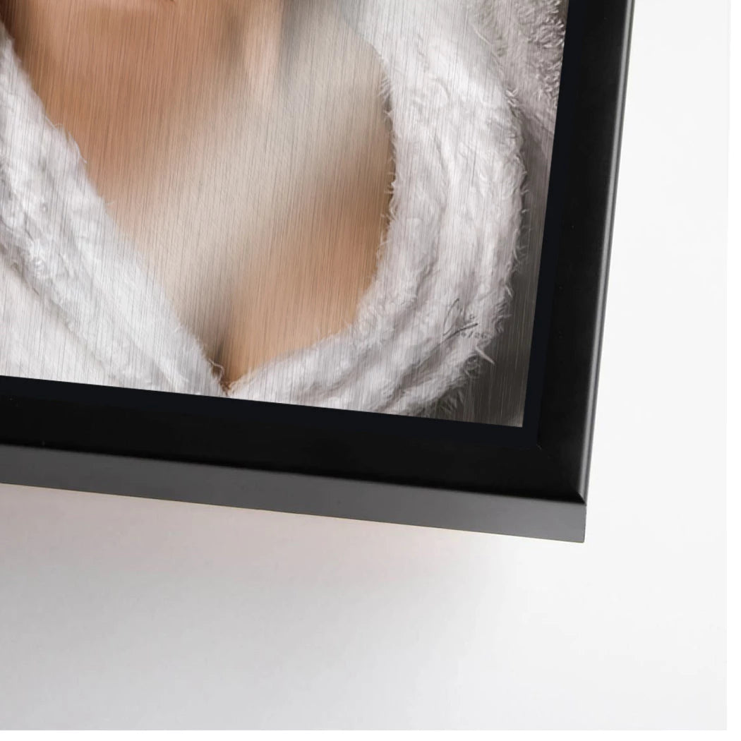 Marilyn Rouge Aluminiumbild gebürstet