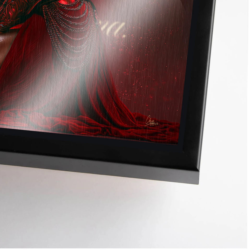 Rote Legionärin Aluminiumbild gebürstet