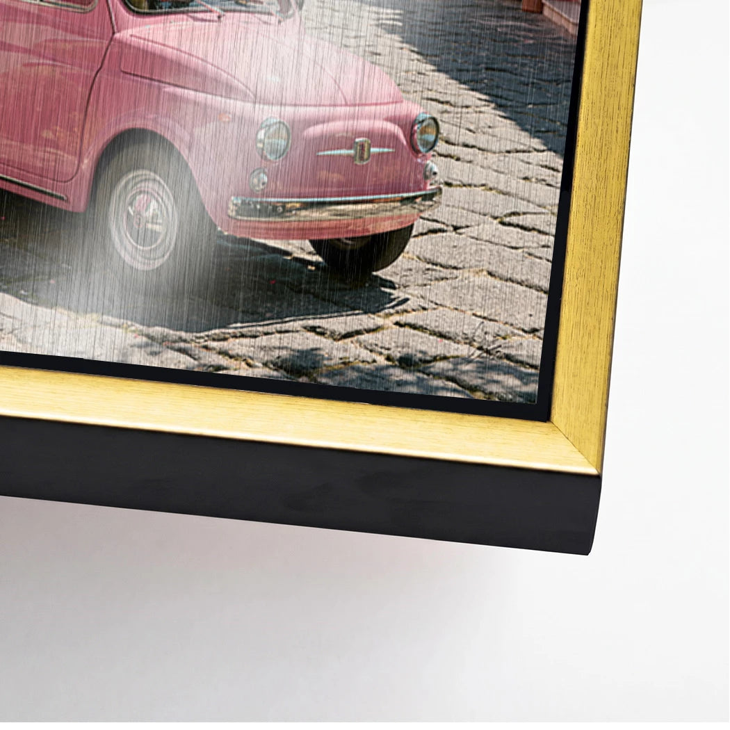 Rosa Cinquecento Aluminiumbild gebürstet