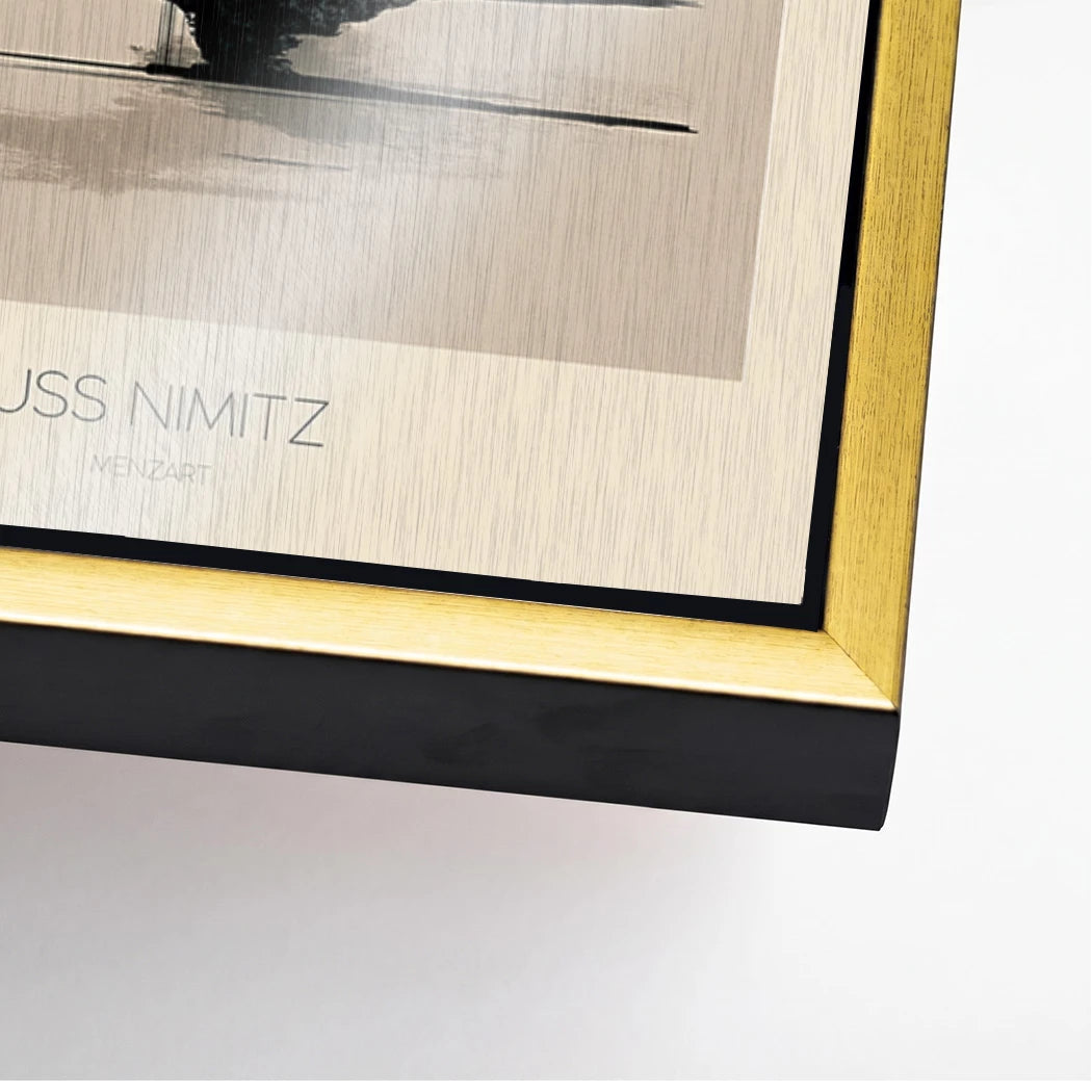 USS Nimitz Aluminiumbild gebürstet