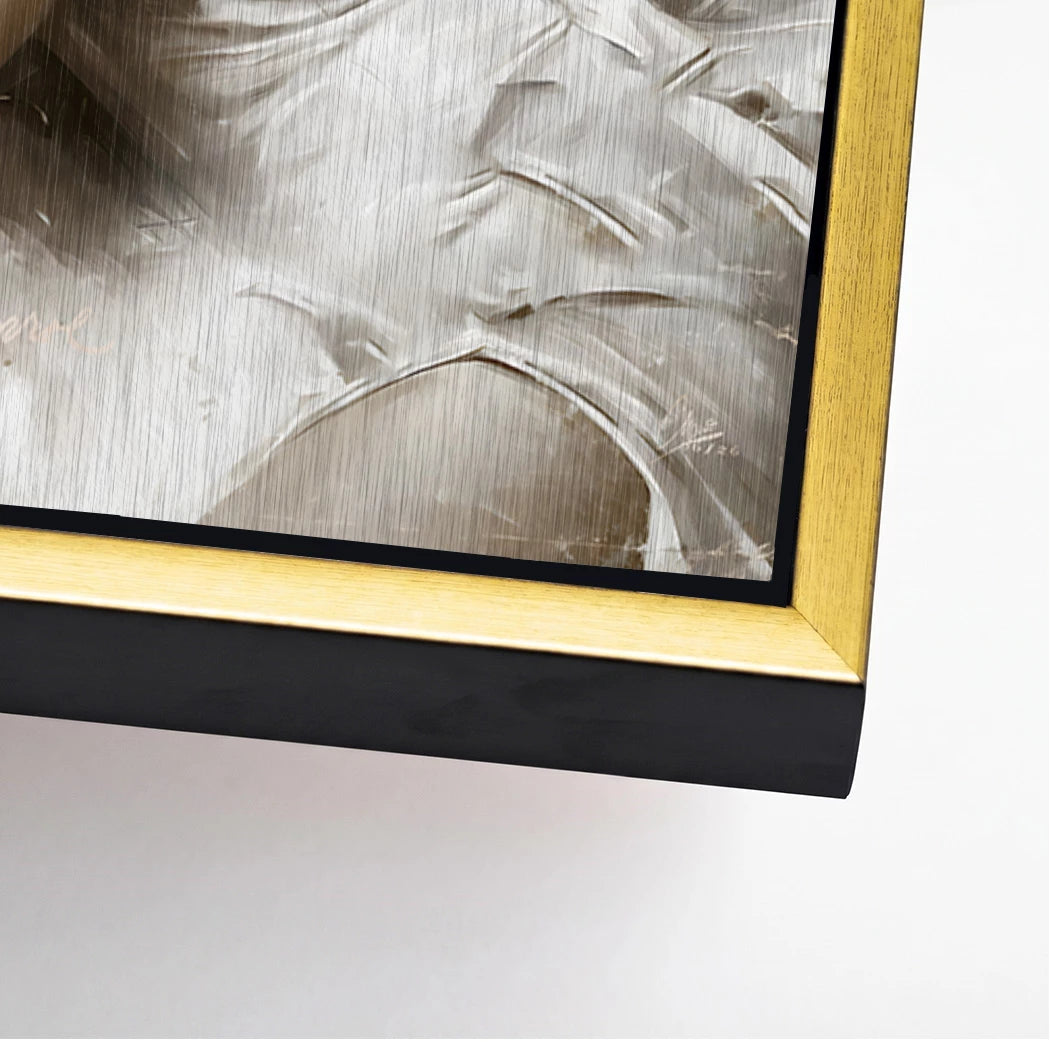 Marilyn Monroe Martini Aluminiumbild gebürstet