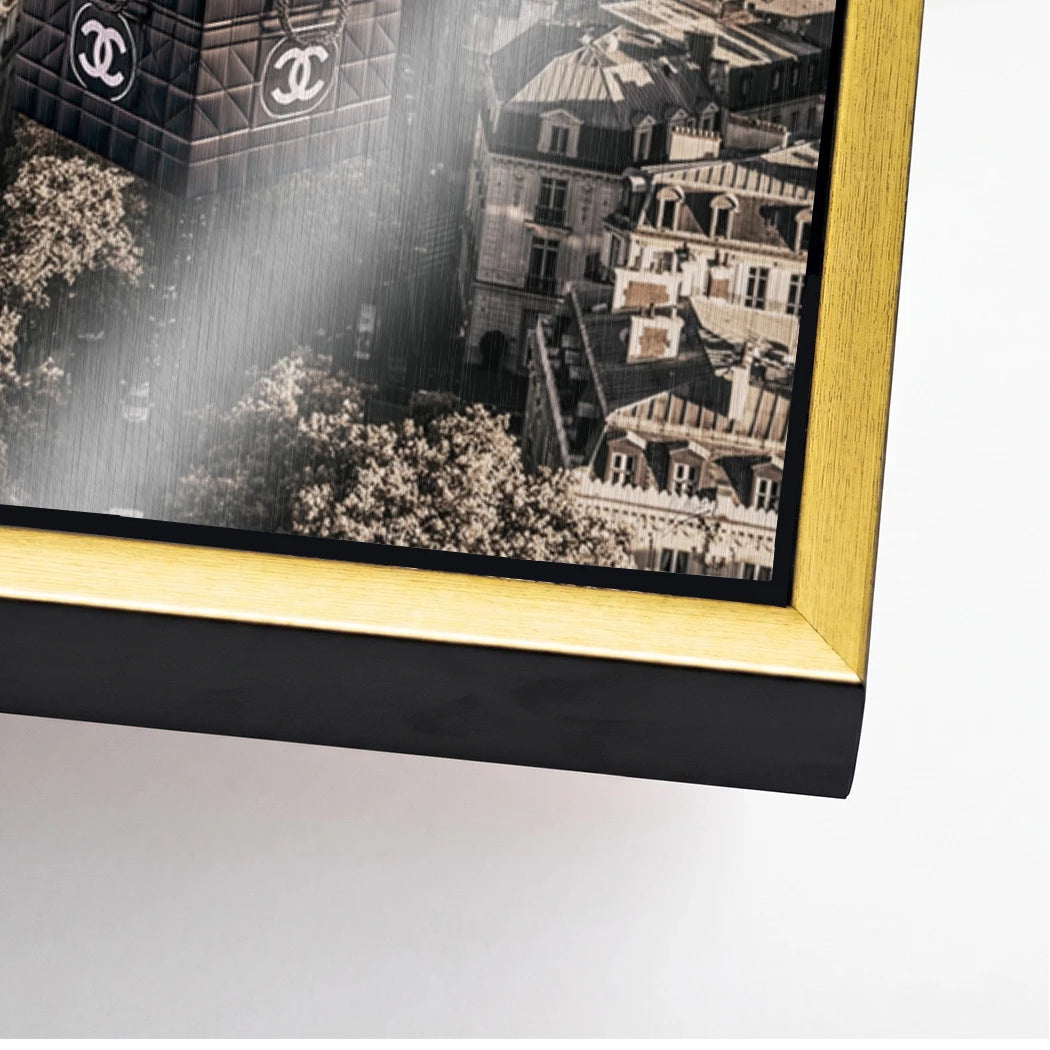 Chanel Ballons Aluminiumbild gebürstet