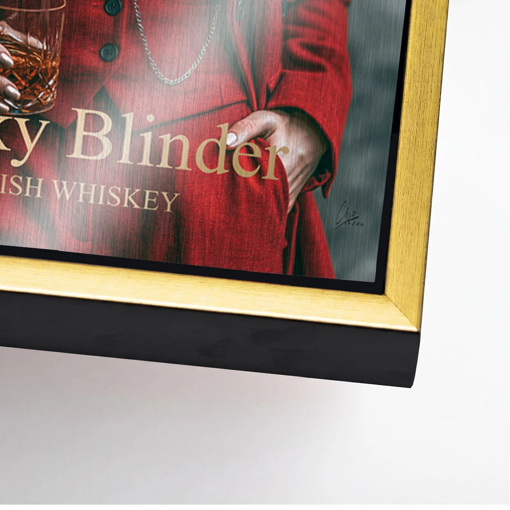Peaky Blinder Lady Aluminiumbild gebürstet