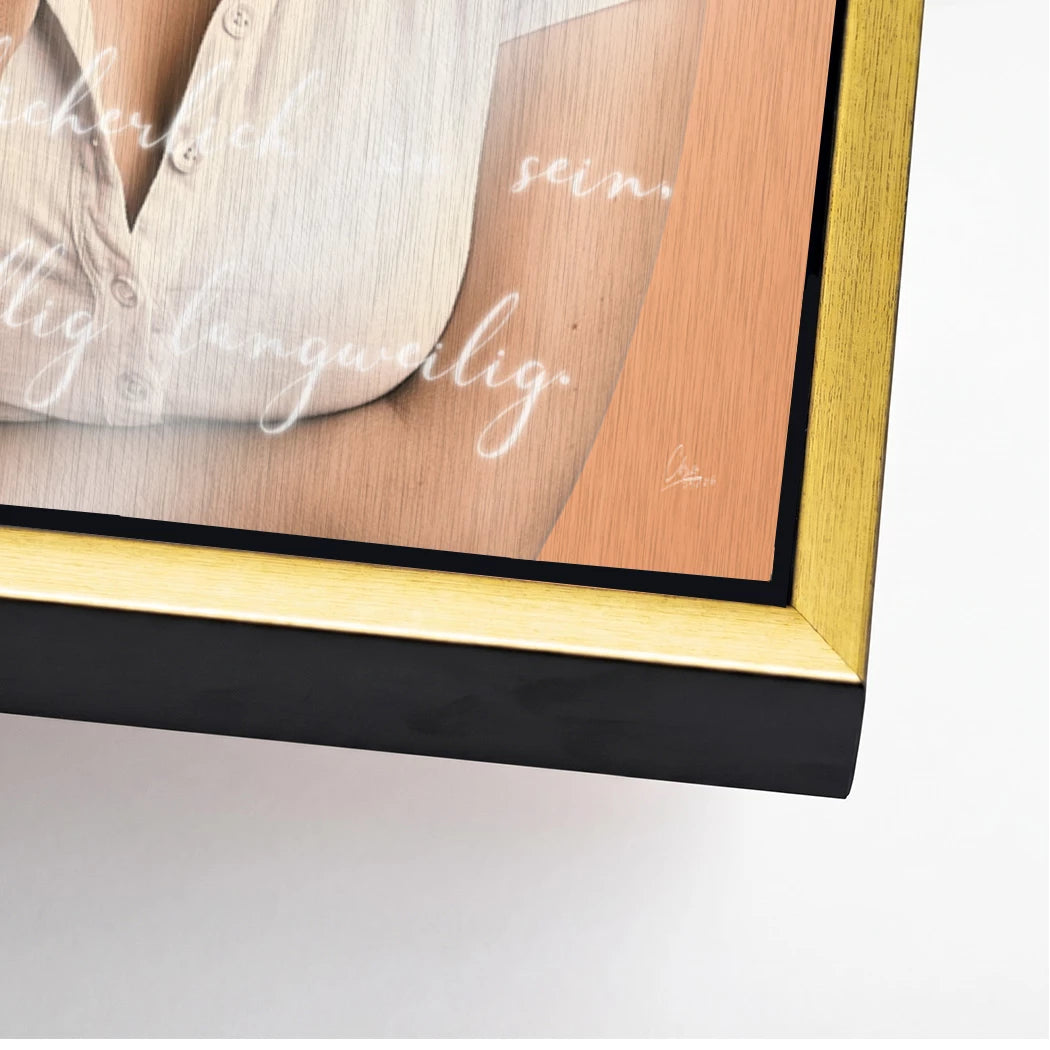 Marilyn Monroe Statement Aluminiumbild gebürstet