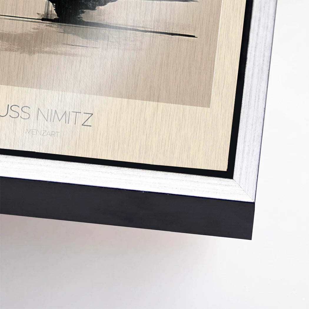 USS Nimitz Aluminiumbild gebürstet