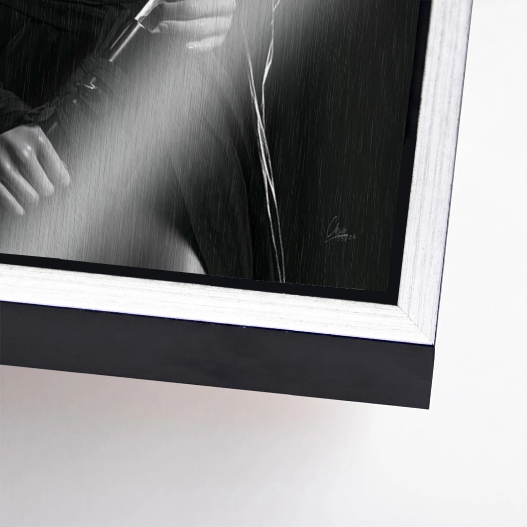 Samurai Lady Aluminiumbild gebürstet