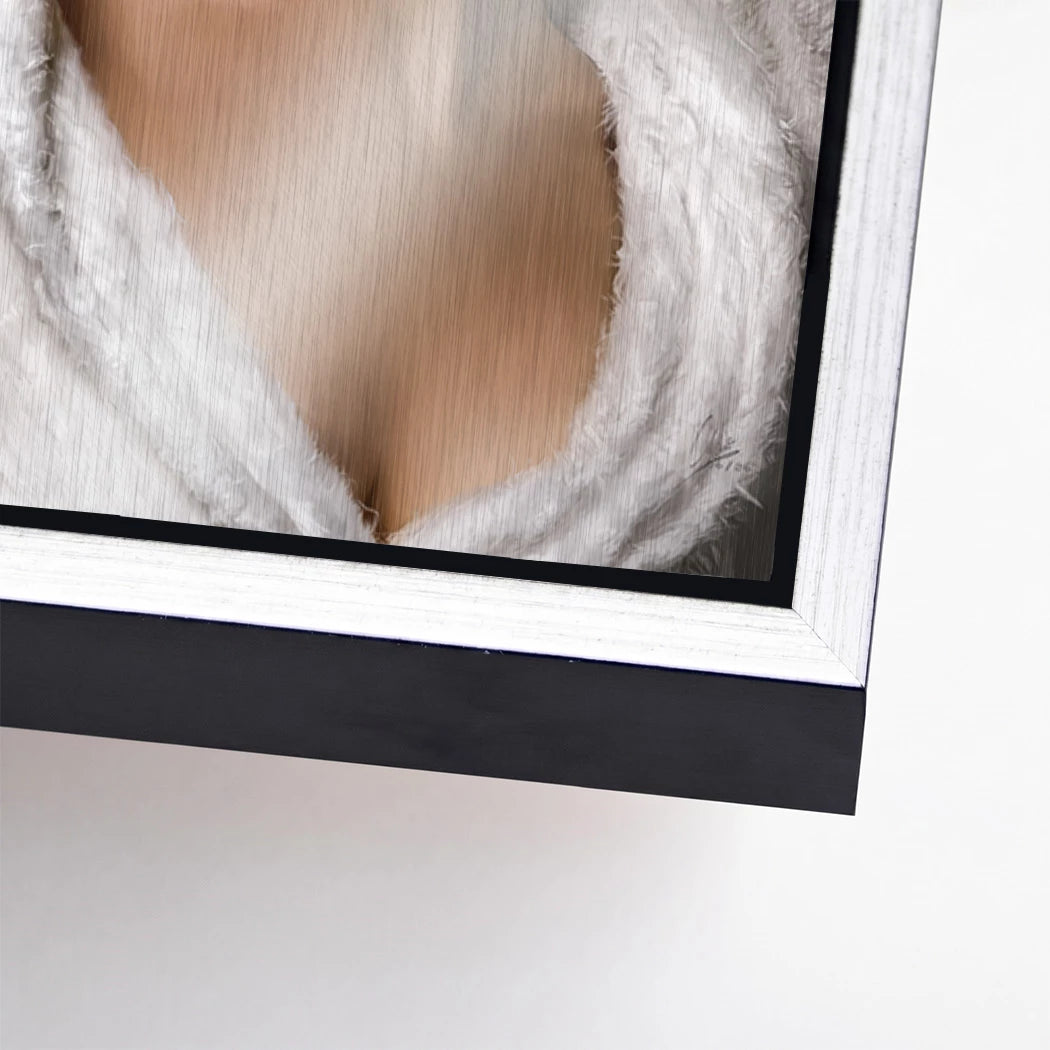 Marilyn Rouge Aluminiumbild gebürstet