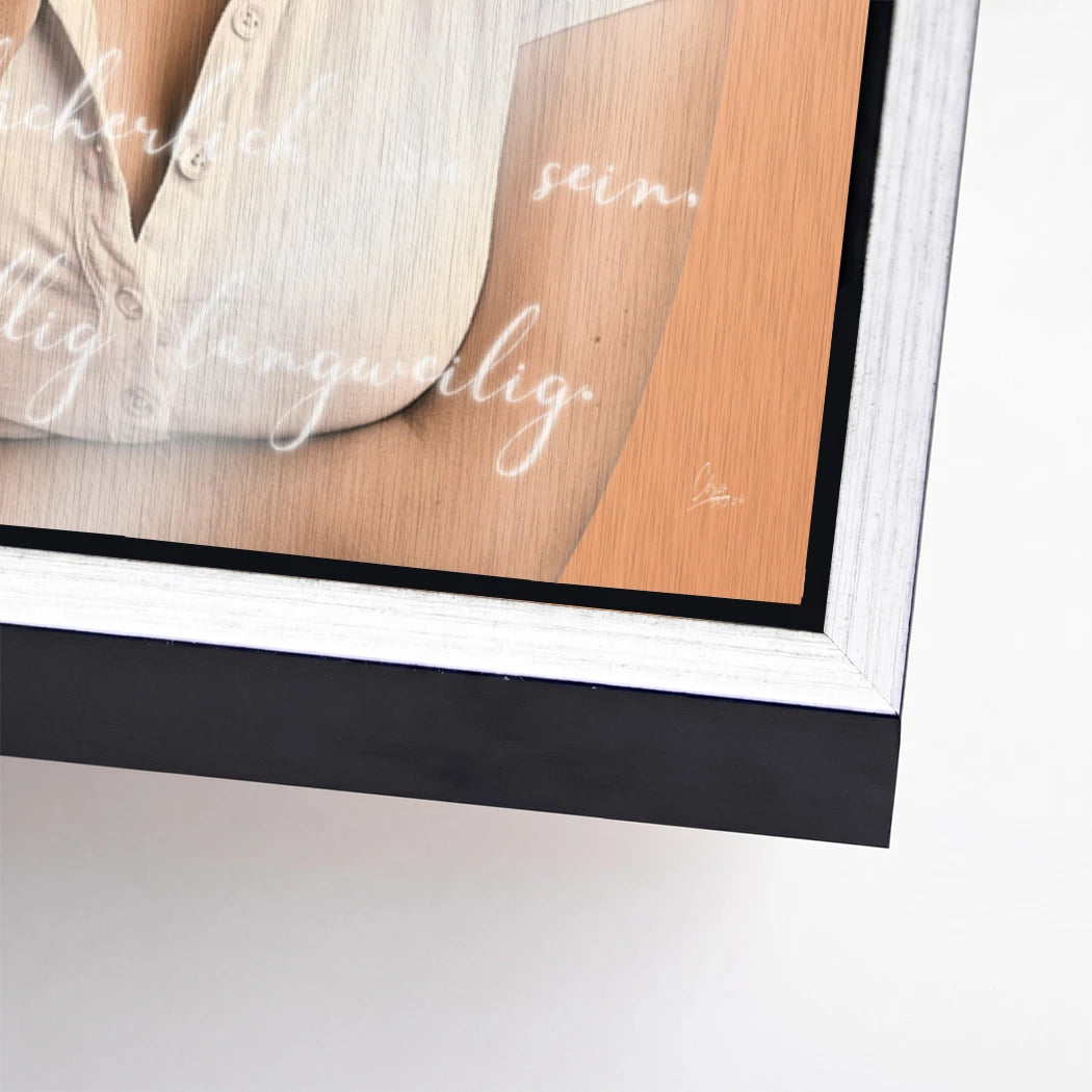 Marilyn Monroe Statement Aluminiumbild gebürstet