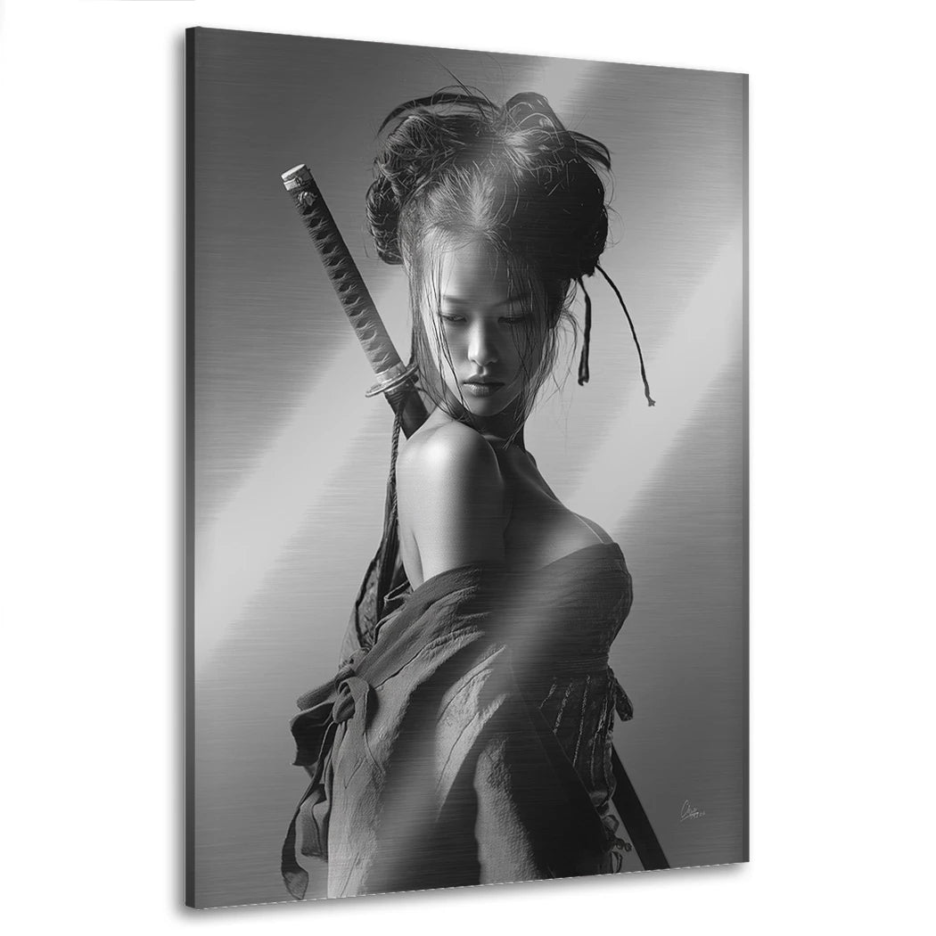Samurai Diva Aluminiumbild gebürstet