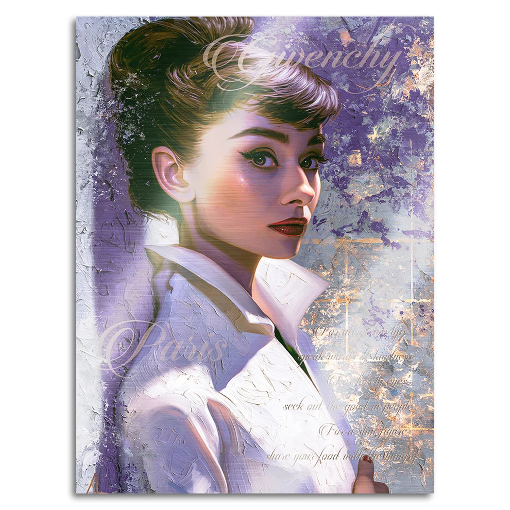Audrey Couture Aluminiumbild gebürstet