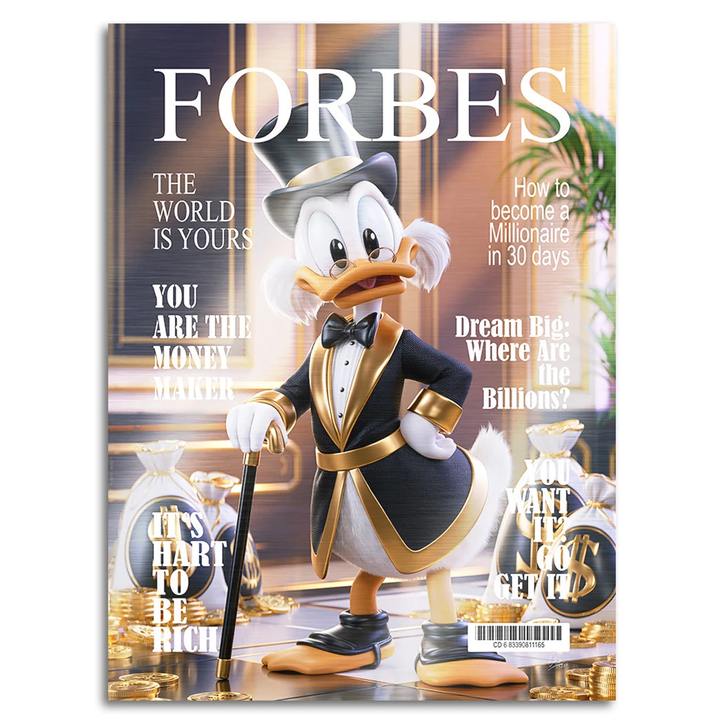 Forbes Dagobert Time Aluminiumbild gebürstet