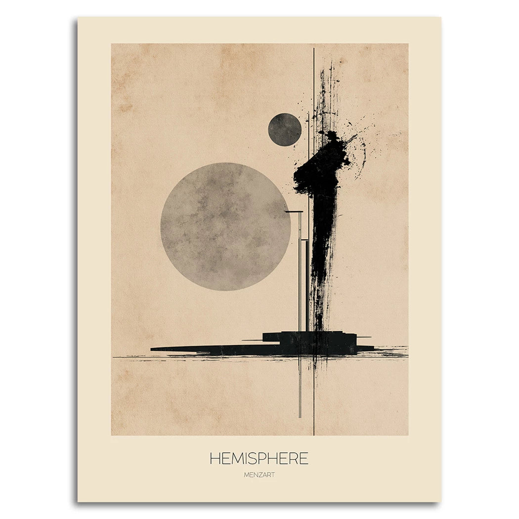 Hemisphere Aluminiumbild gebürstet