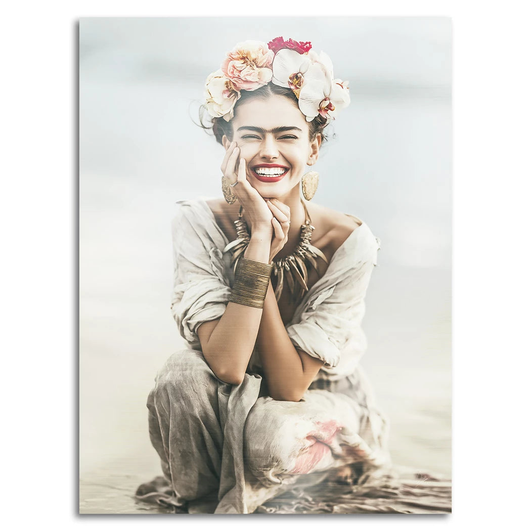 Frida Kahlo Summer Aluminiumbild gebürstet