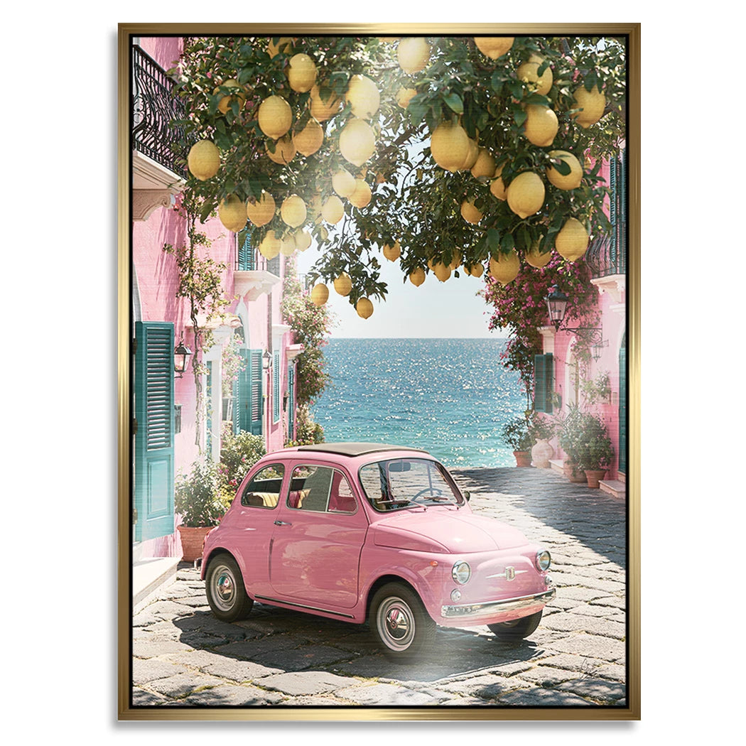 Rosa Cinquecento Aluminiumbild gebürstet