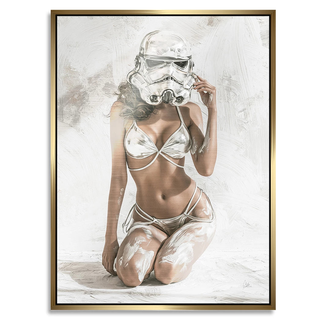 Stormtrooper Blanc Aluminiumbild gebürstet