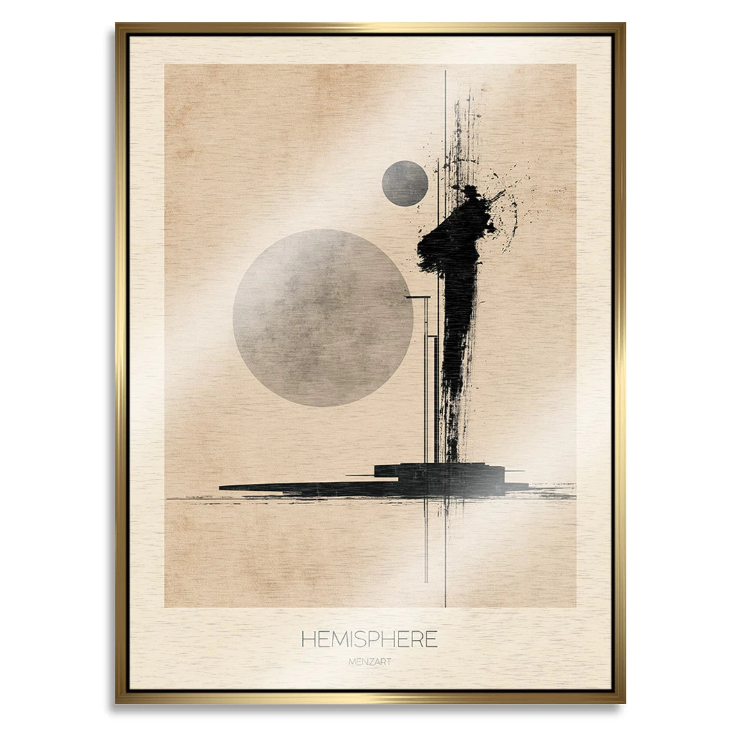 Hemisphere Aluminiumbild gebürstet