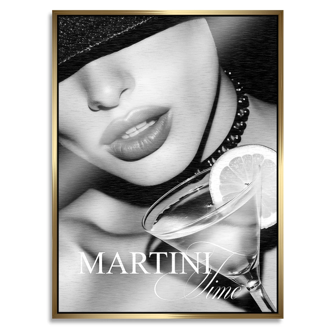 Martini Midnight Aluminiumbild gebürstet