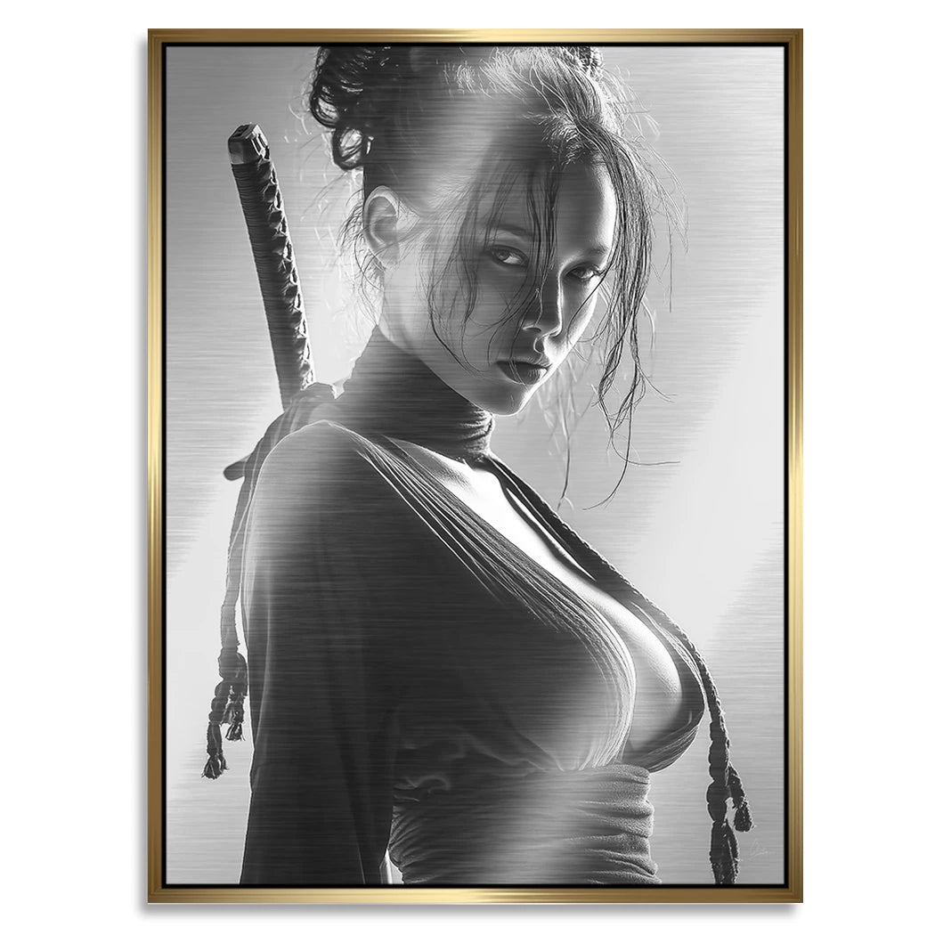 Katana Queen Aluminiumbild gebürstet