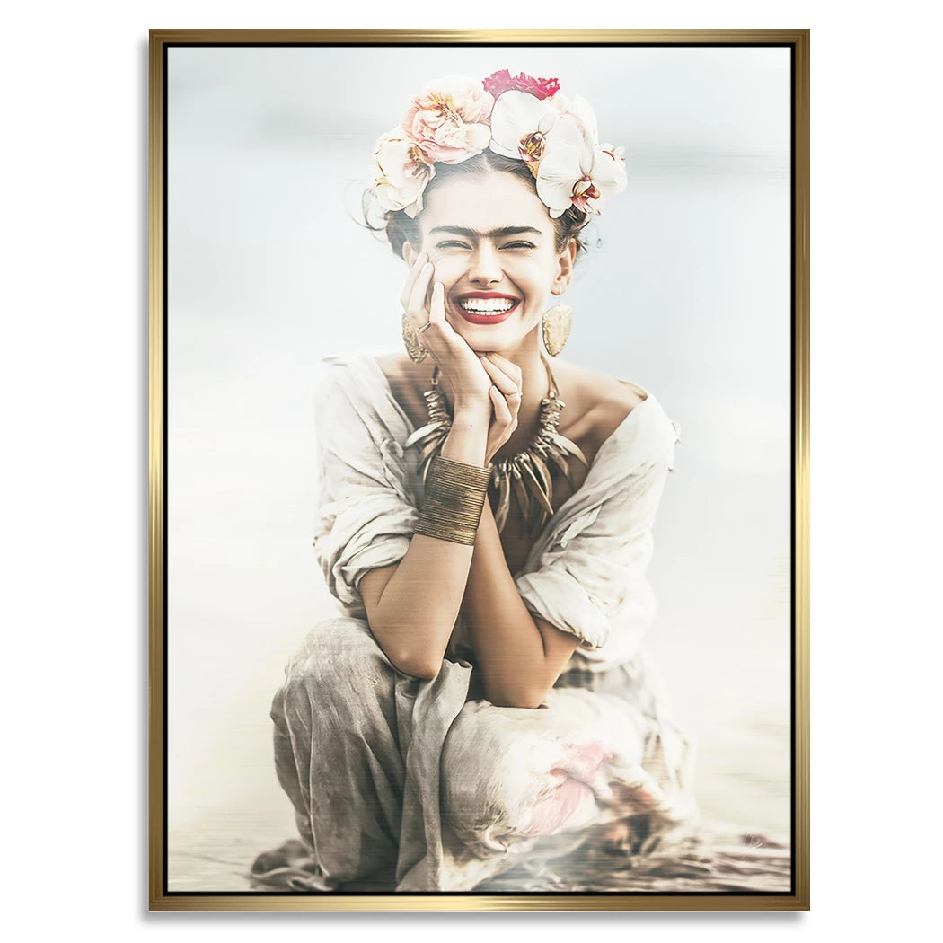 Frida Kahlo Summer Aluminiumbild gebürstet