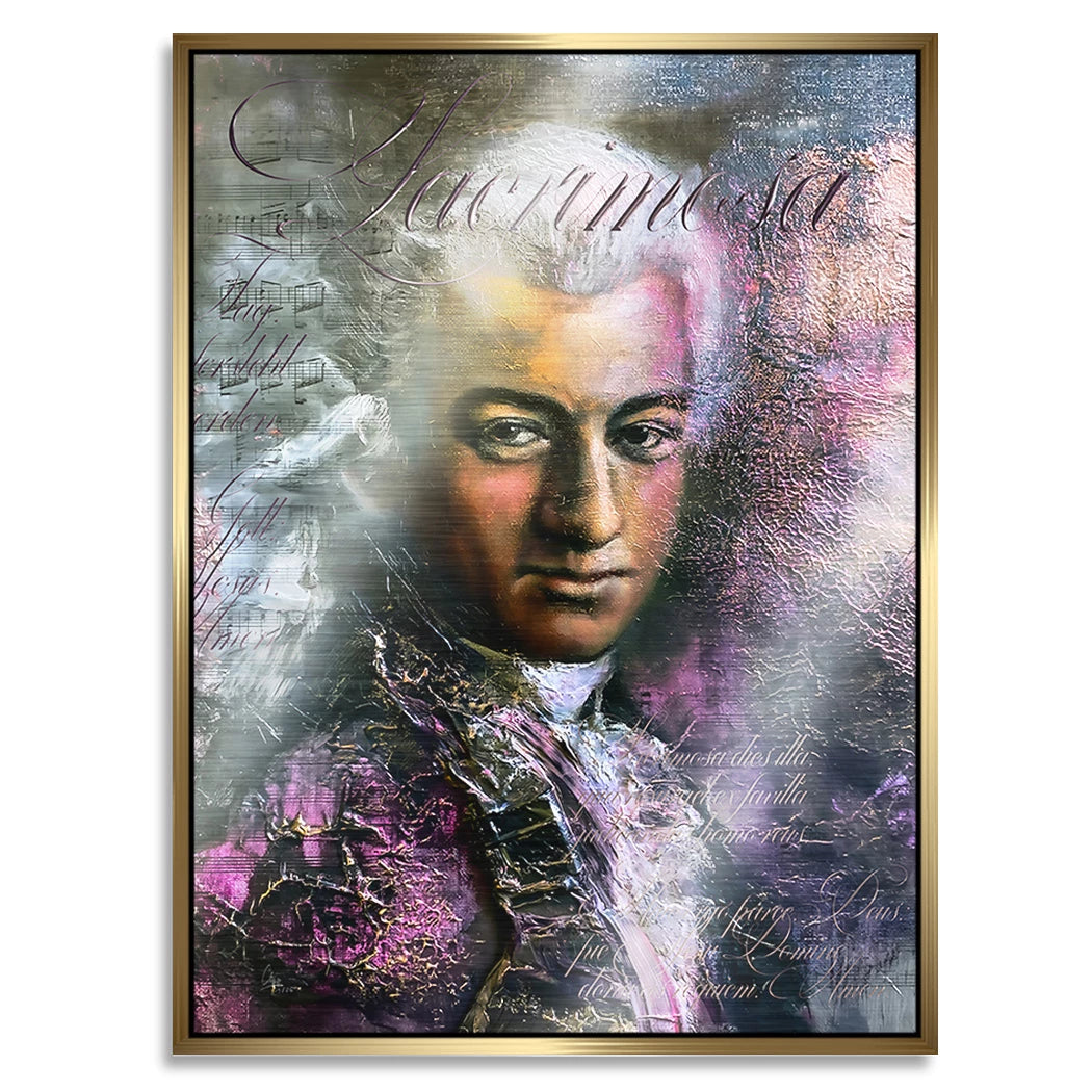 Mozart Opus Aluminiumbild gebürstet
