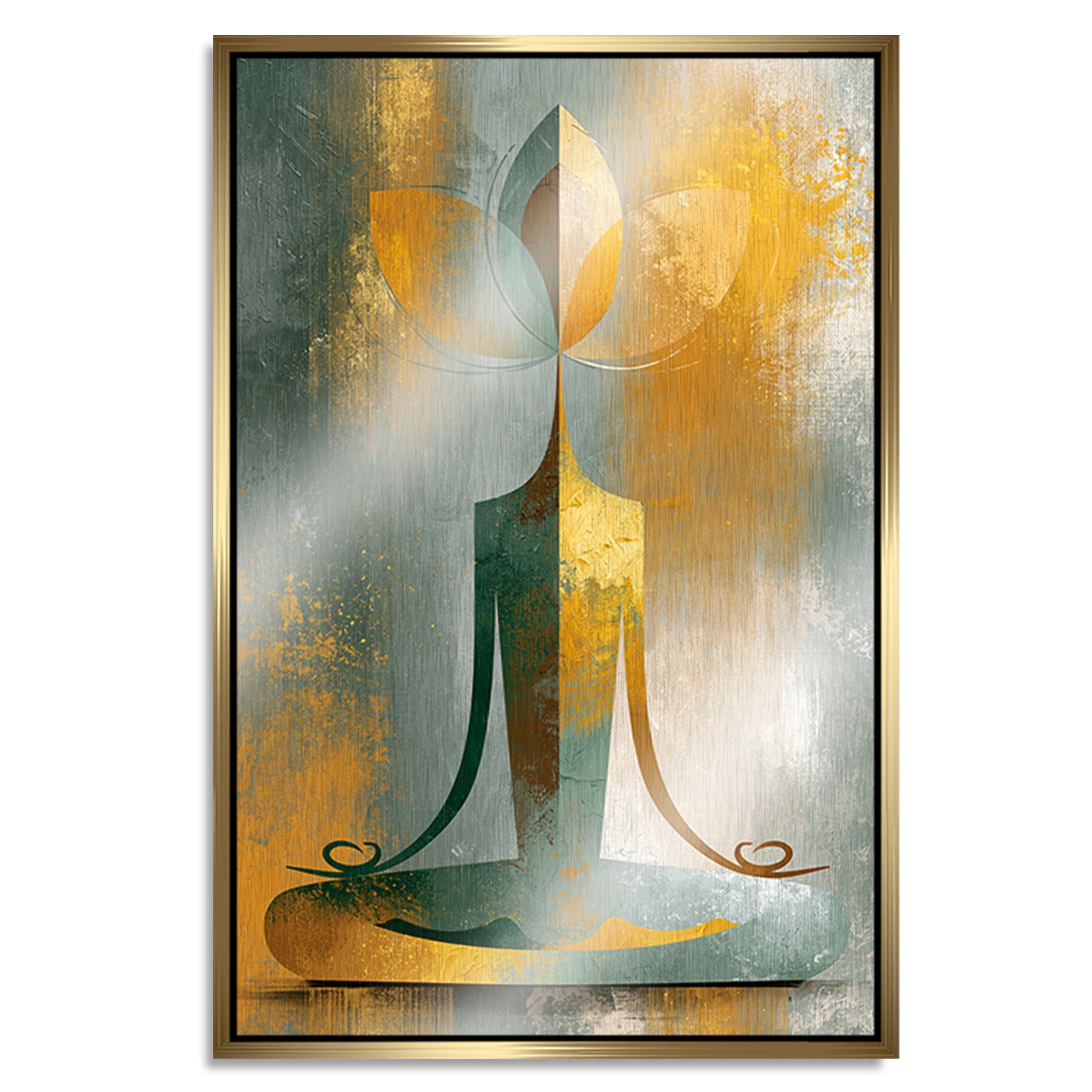 Buddha Harmonie Aluminiumbild gebürstet