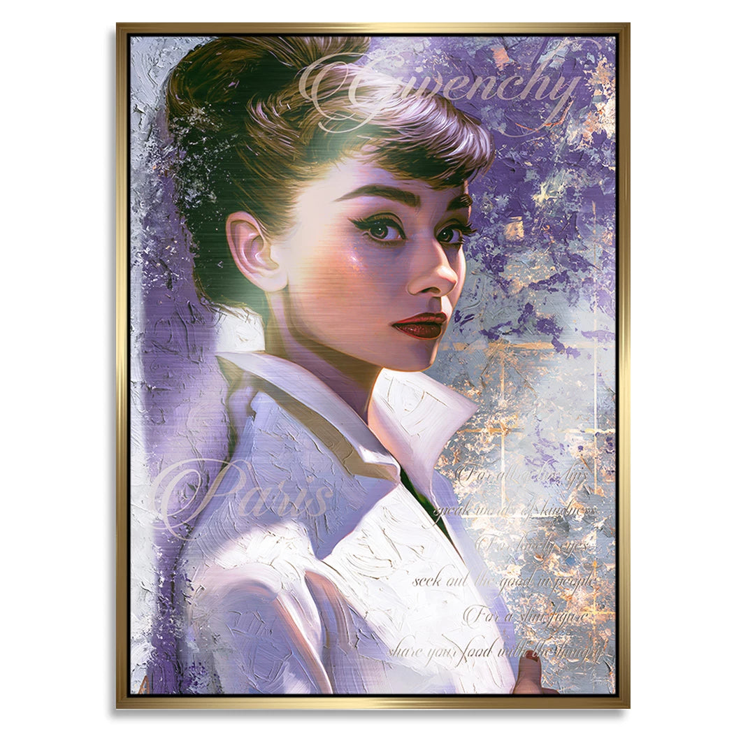 Audrey Couture Aluminiumbild gebürstet