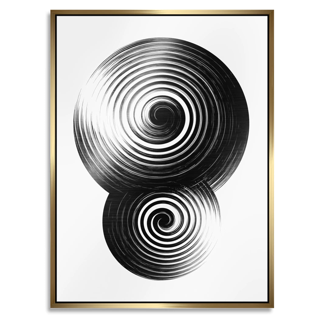 Spiral Harmonie Aluminiumbild gebürstet