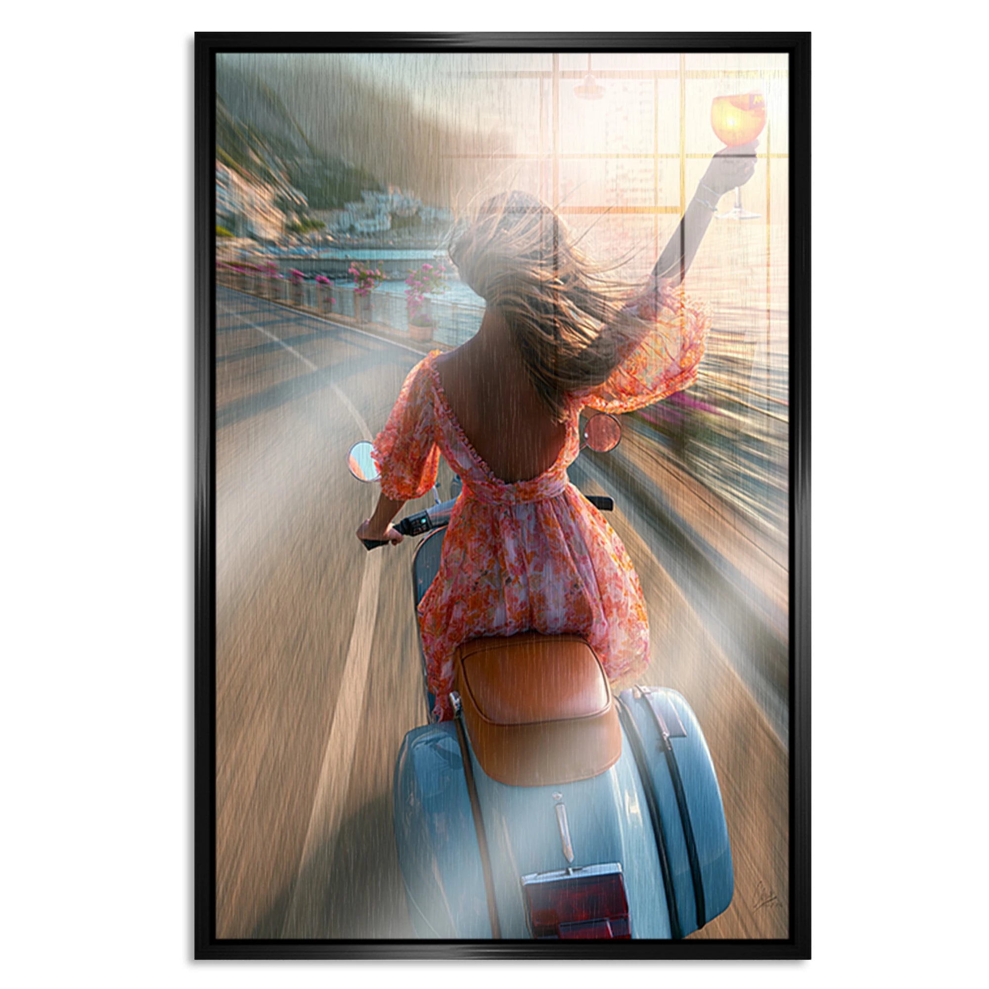 Vespa Summerglam Aluminiumbild gebürstet