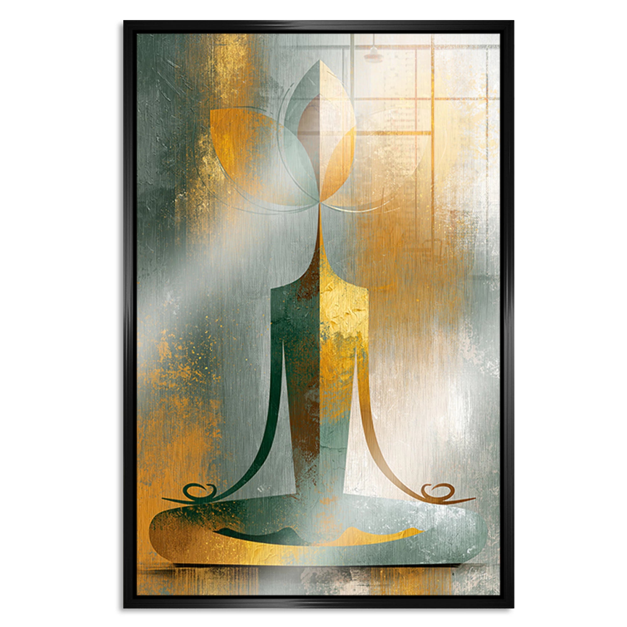 Buddha Harmonie Aluminiumbild gebürstet