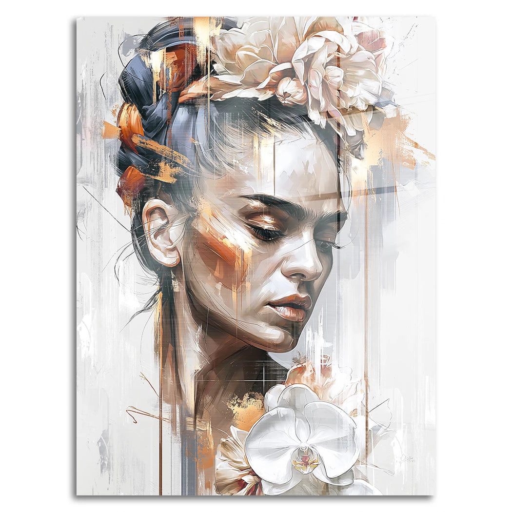 Frida Kahlo Poesie Aluminiumbild gebürstet