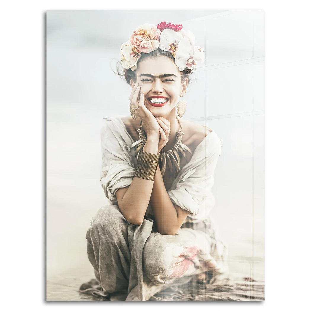 Frida Kahlo Summer Aluminiumbild gebürstet