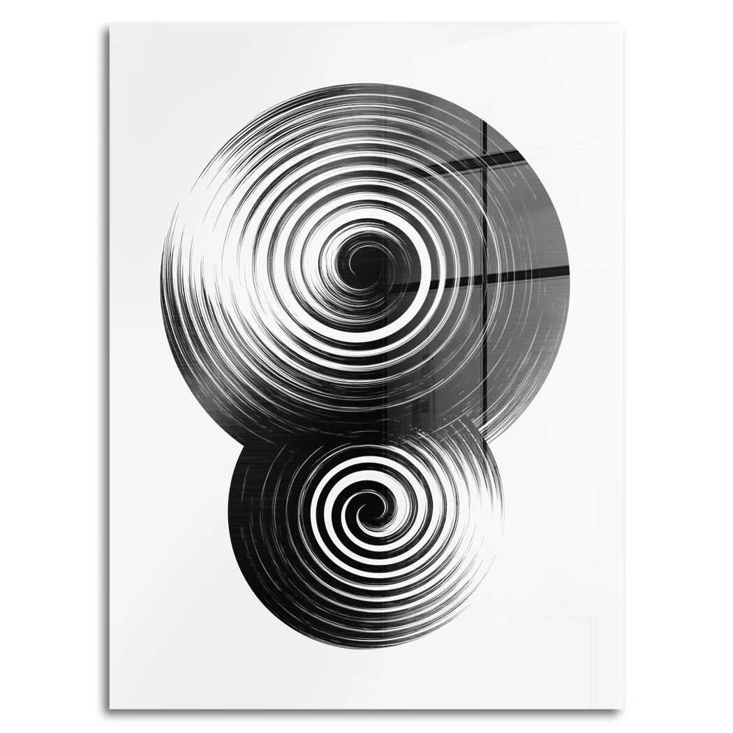 Spiral Harmonie Aluminiumbild gebürstet