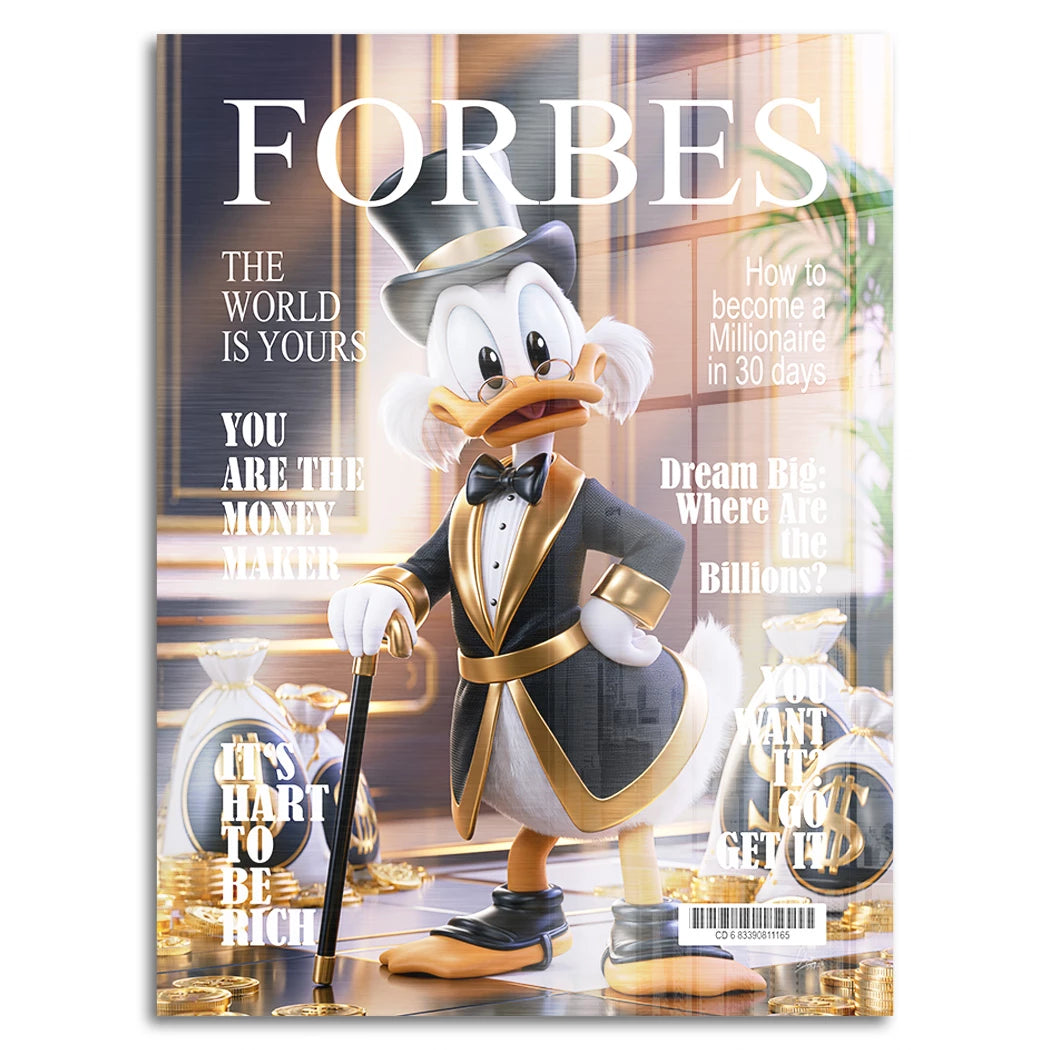 Forbes Dagobert Time Aluminiumbild gebürstet