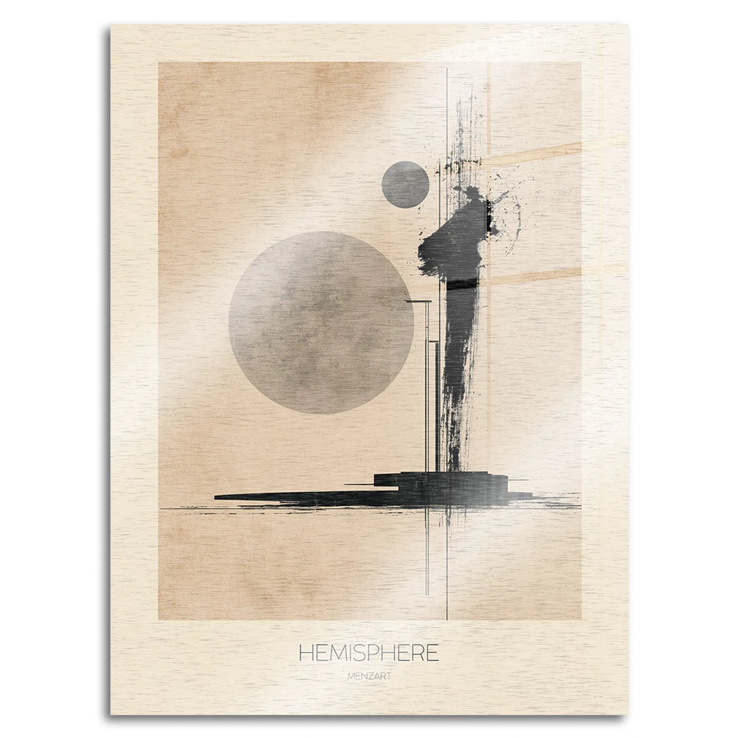 Hemisphere Aluminiumbild gebürstet