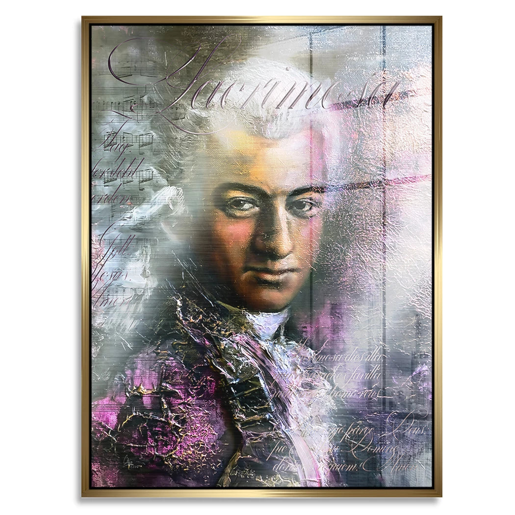 Mozart Opus Aluminiumbild gebürstet