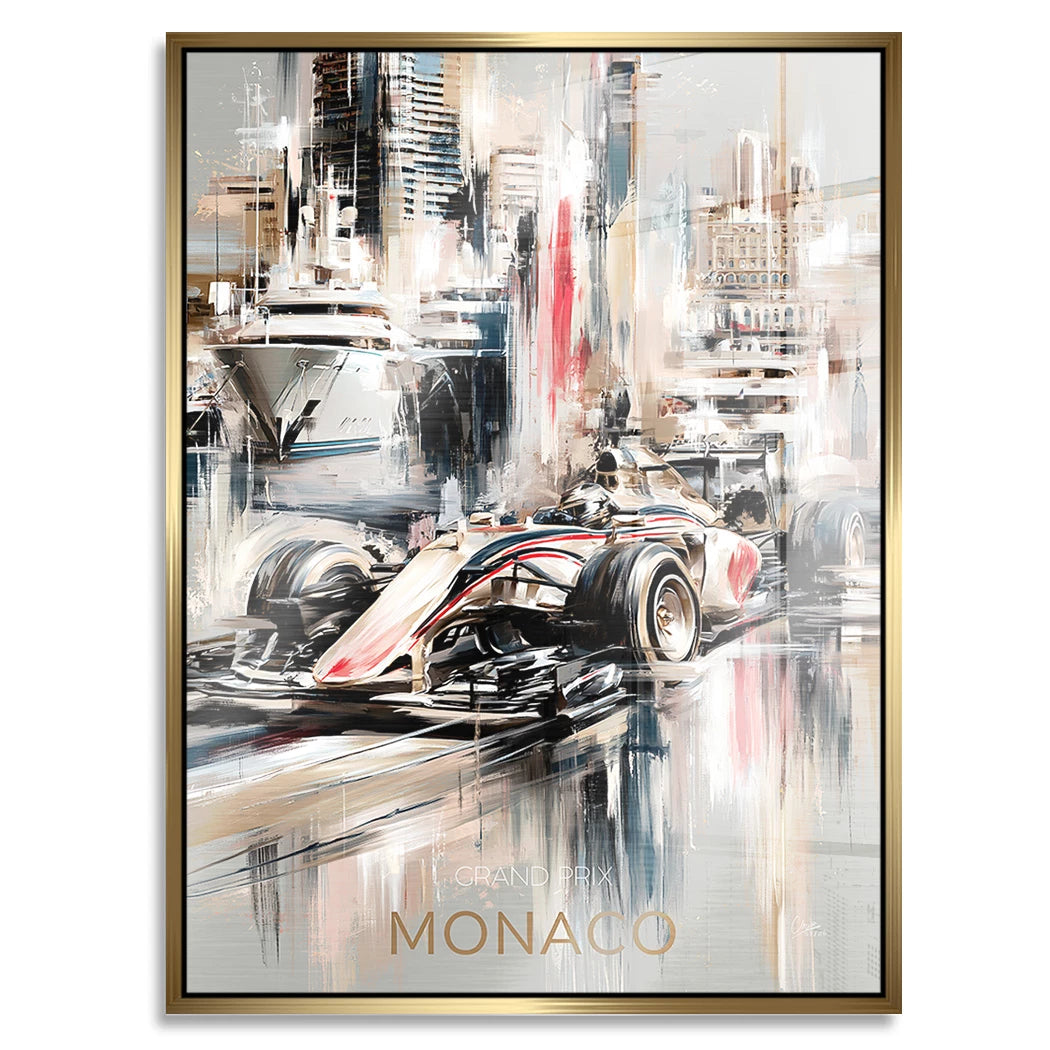 Monaco Formula Aluminiumbild gebürstet