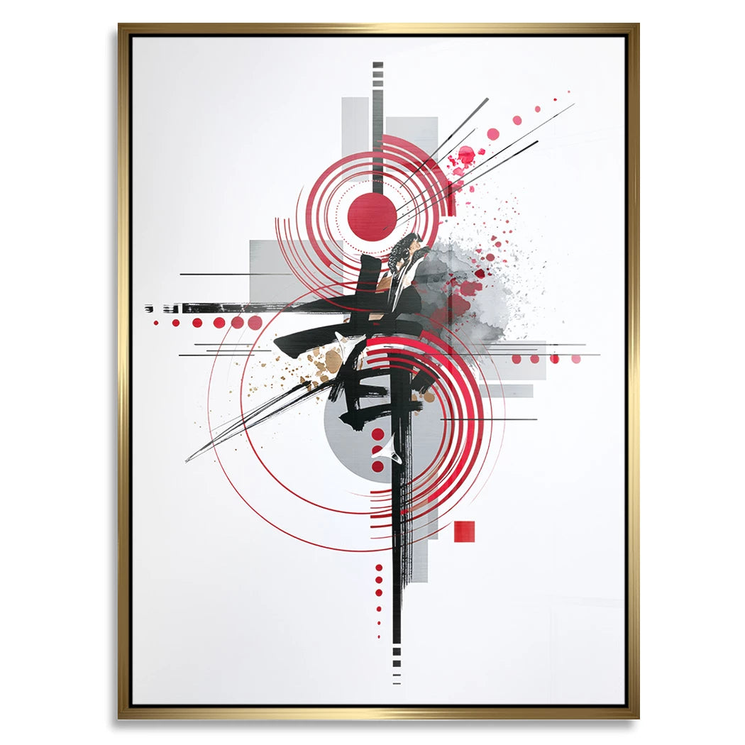Zen Geometrie Aluminiumbild gebürstet
