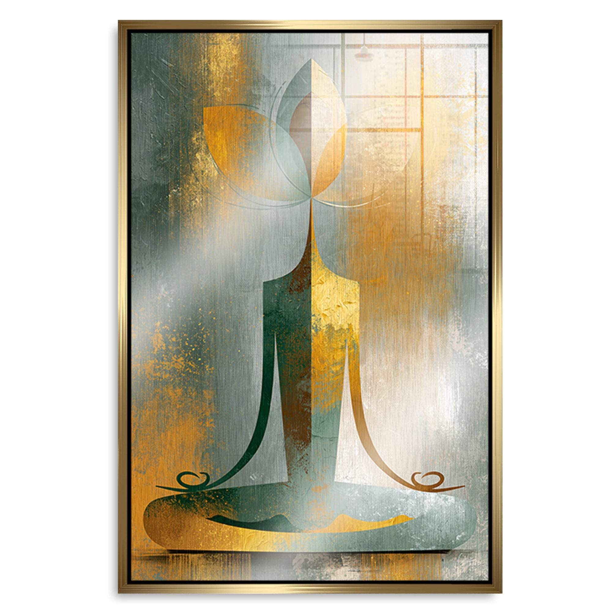 Buddha Harmonie Aluminiumbild gebürstet