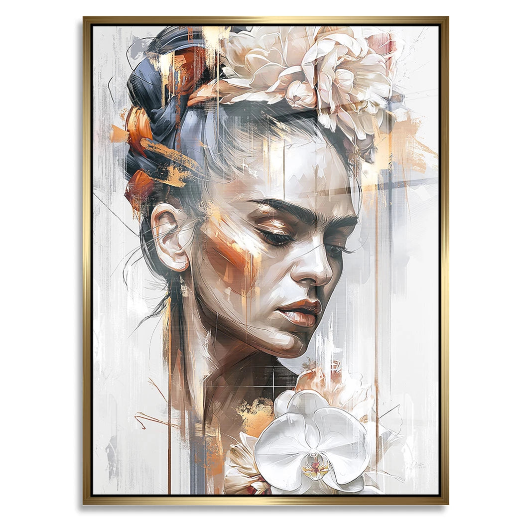 Frida Kahlo Poesie Aluminiumbild gebürstet