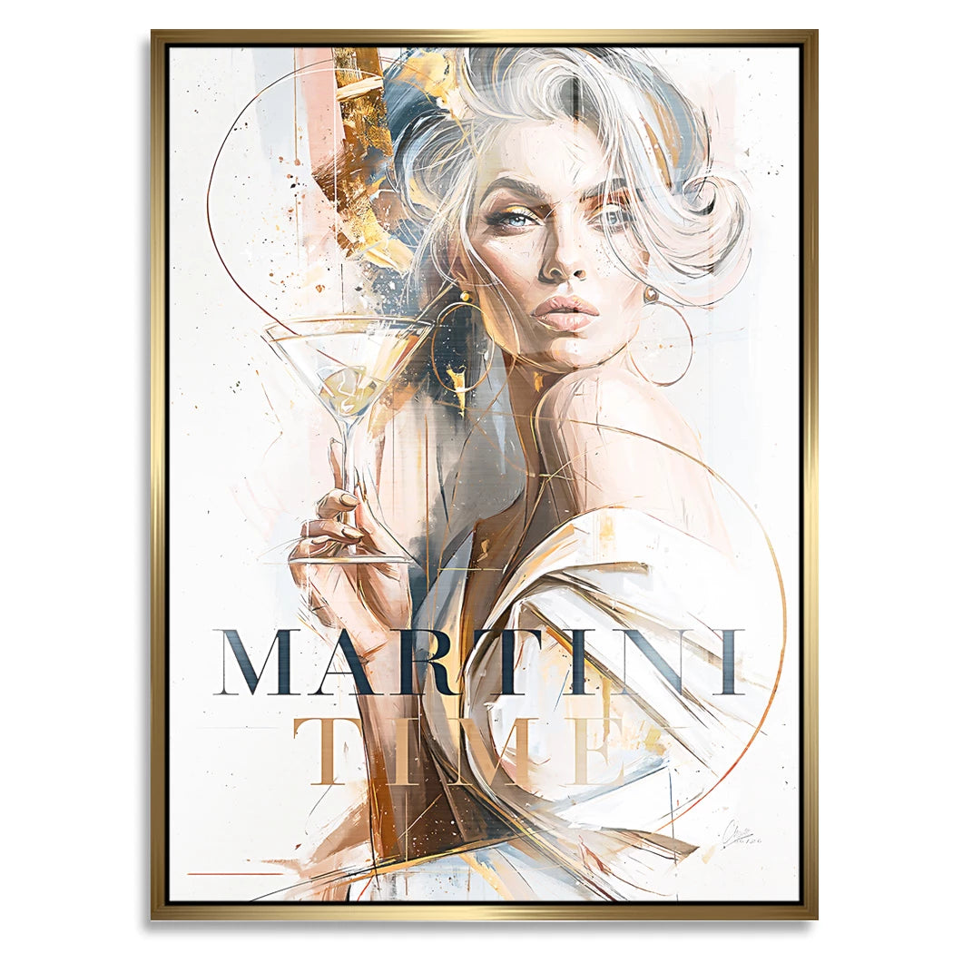Martini Diva Aluminiumbild gebürstet