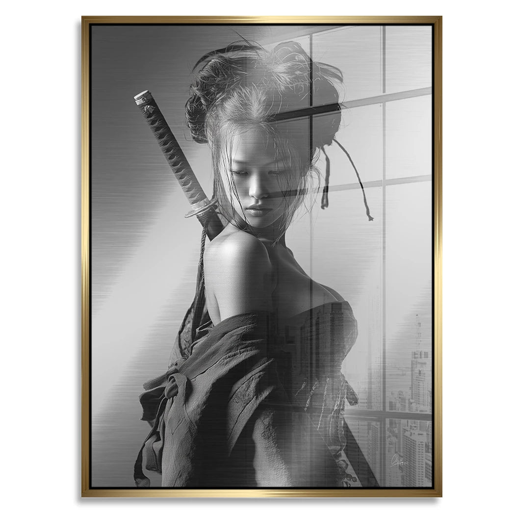 Samurai Diva Aluminiumbild gebürstet