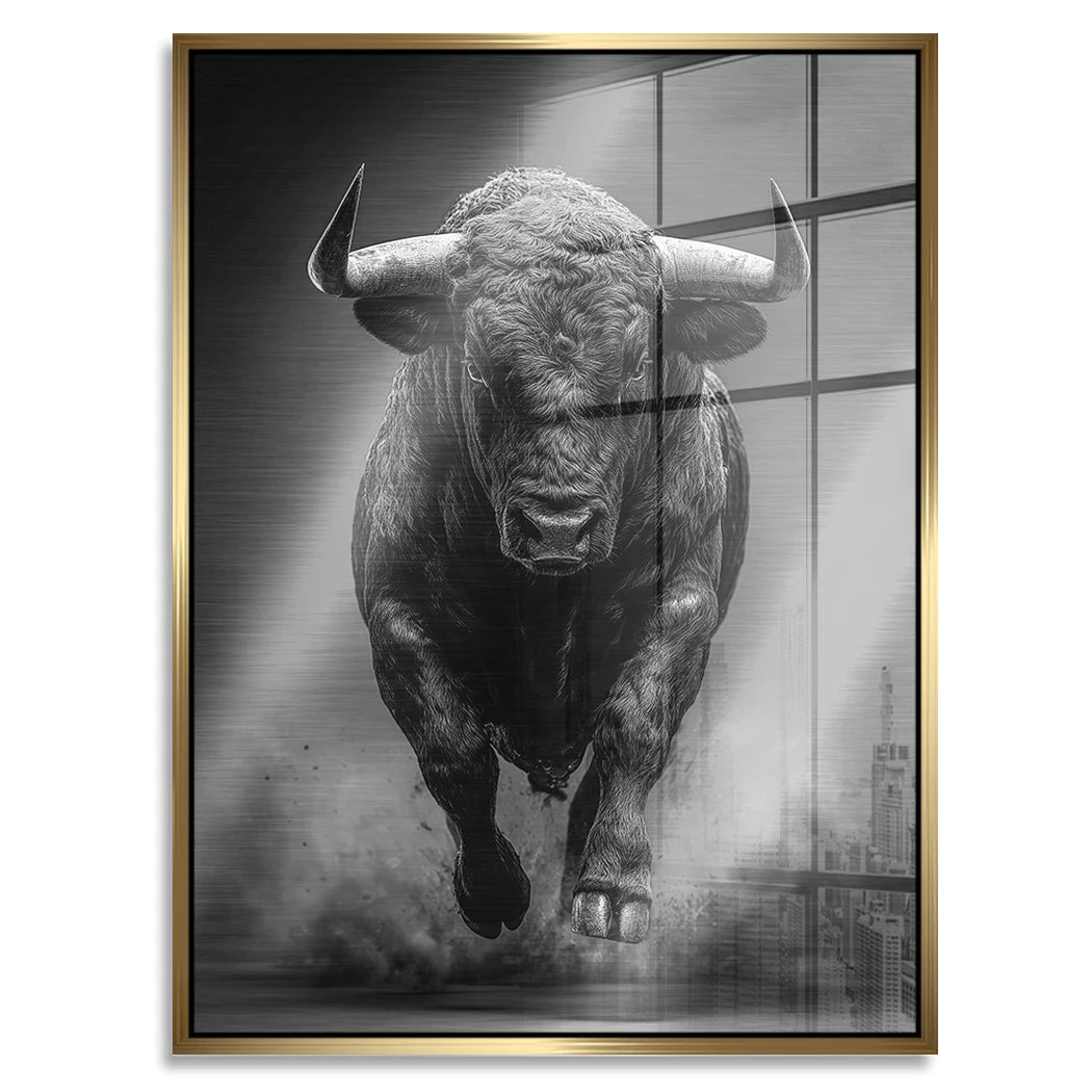 Stier Prestige Aluminiumbild gebürstet