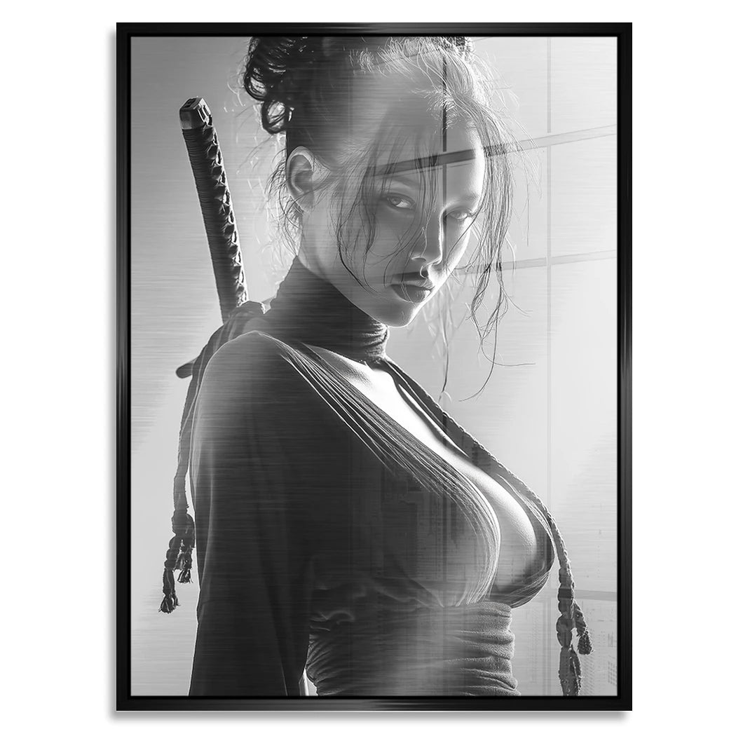 Katana Queen Aluminiumbild gebürstet