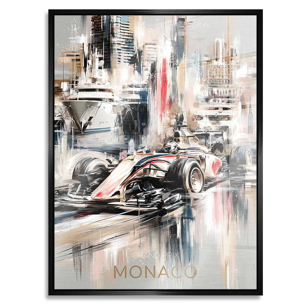 Monaco Formula Aluminiumbild gebürstet