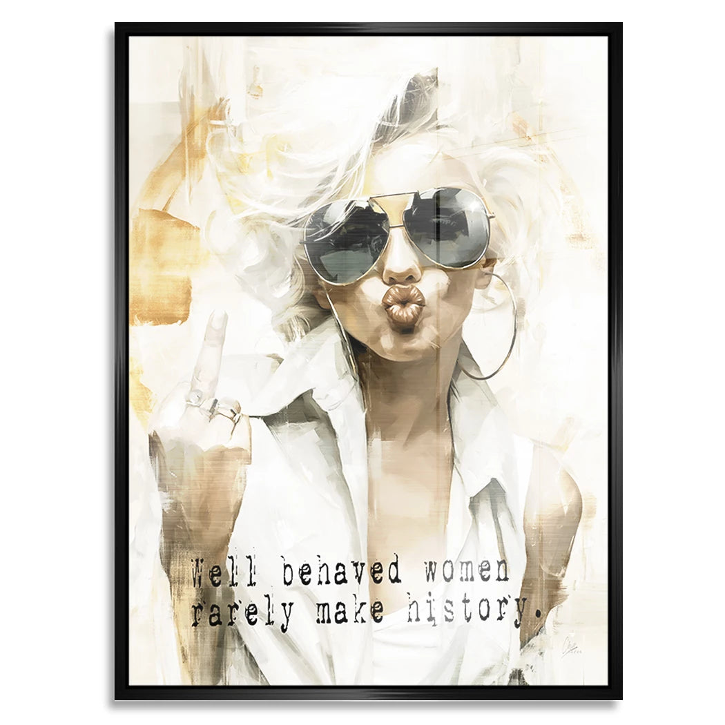 Marilyn Monroe Rebell Aluminiumbild gebürstet
