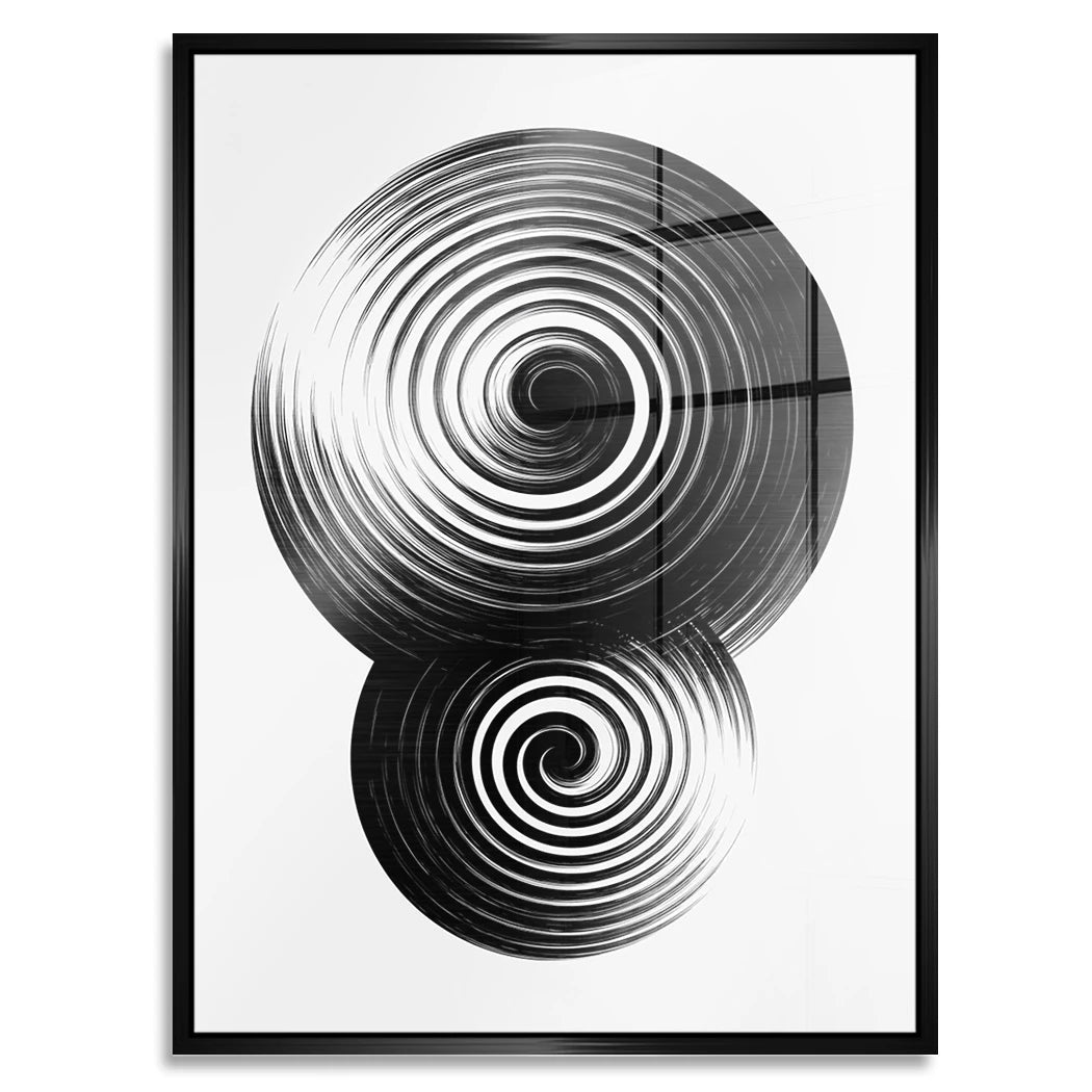 Spiral Harmonie Aluminiumbild gebürstet
