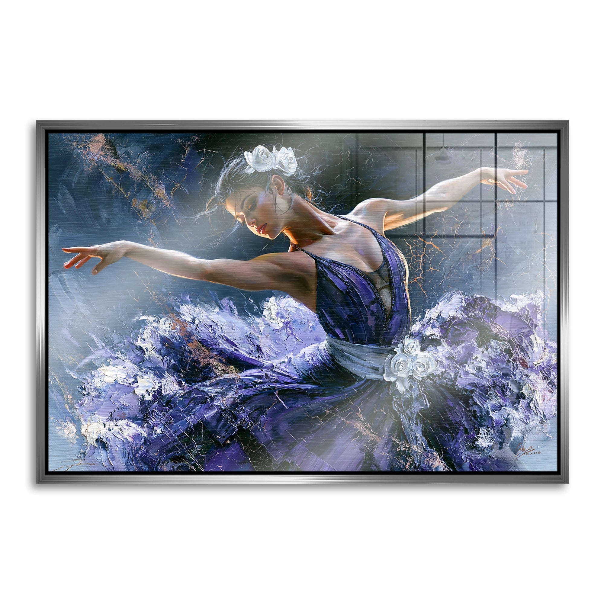 Ballerina Royal Aluminiumbild gebürstet