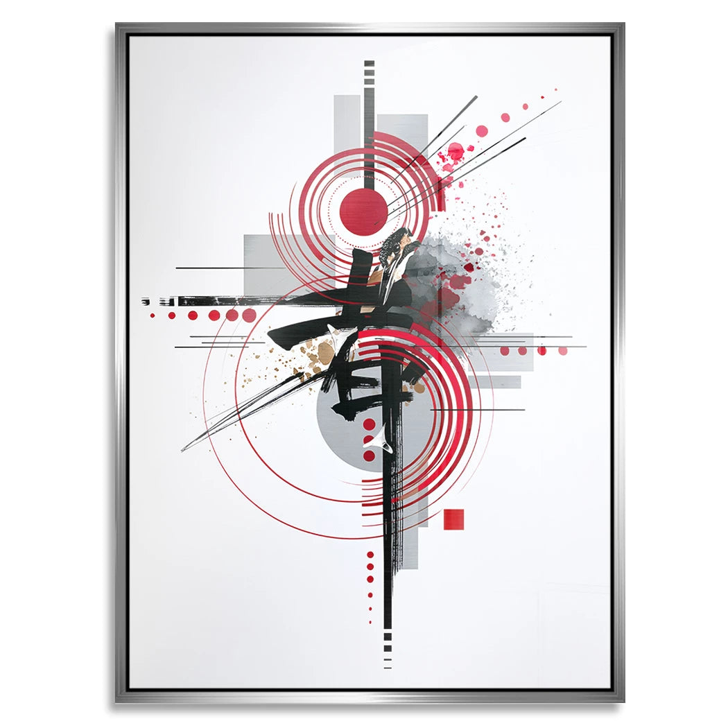 Zen Geometrie Aluminiumbild gebürstet