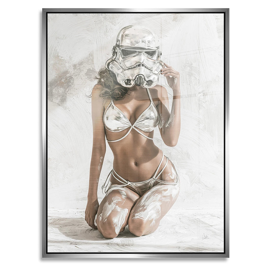 Stormtrooper Blanc Aluminiumbild gebürstet